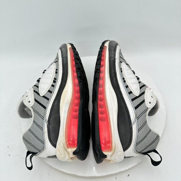 Nike Air Max 98 Women Size 9 AH6799-104 Red White Silver Grey Training Shoes - Picture 6 of 11